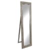 Aliza Floor Standing Cheval Mirror In Champagne Mosaic Frame