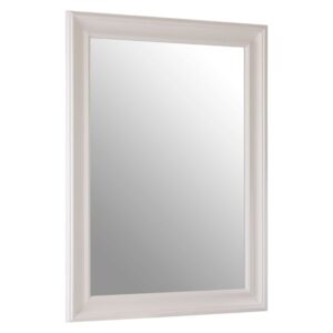 Zelman Wall Bedroom Mirror In Chic White Frame