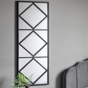 Scarva Rectangular Wall Mirror In Black Frame