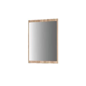 Muncie Bedroom Wall Mirror In Oak Wooden Frame